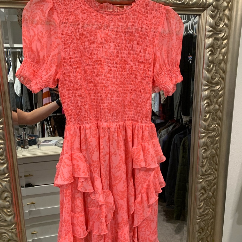 Vici/olivaceous floral pink dress